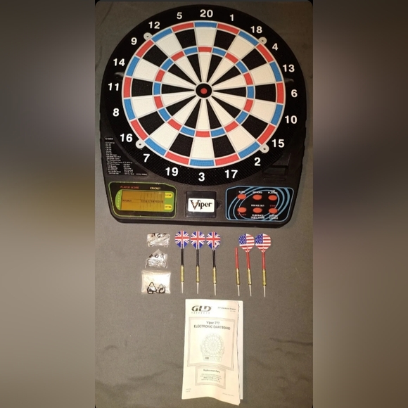 Viper 777 Electronic Soft Tip Dartboard battery operated w/darts tested works - Picture 2 of 4